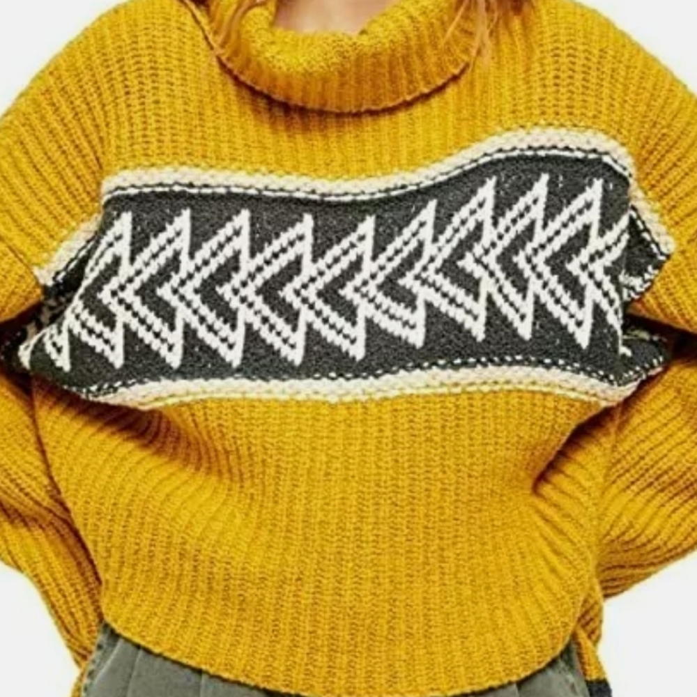 Free People Great Than Cowl Neck Oversize Sweater - Picture 5 of 7